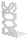 Fermalibro In Acciaio Books Bianco- Bolis Italia- 10,0 Pz