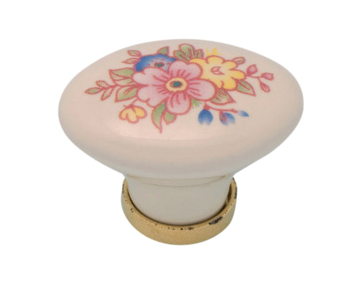 Bl Pomolo Porcellana Ovale C/Base F/15 2 Pz- 1,0 Blister