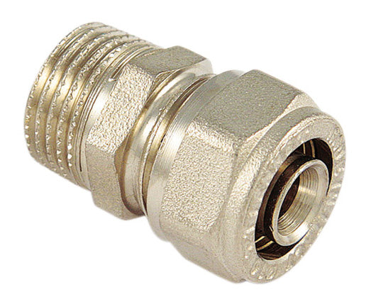 Raccordo Diritto M.16X1/2 P/Multistrato- Tiemme- 10,0 Pz