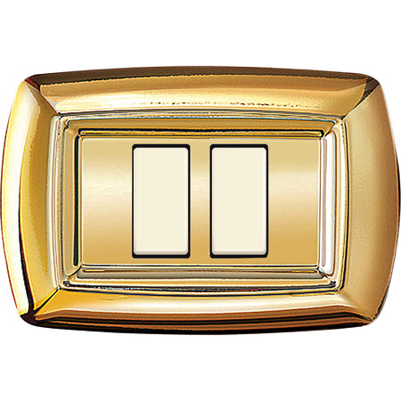 Tondo Placca Magic Plast 2P Ravvicinati Oro- Elettrocanali- 10,0 Pz