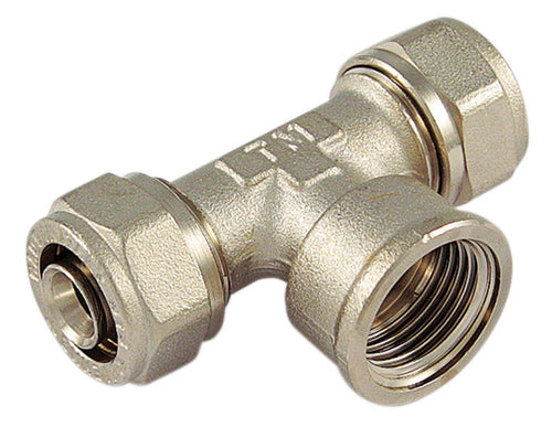 Raccordo Tee F.16X1/2X16 P/Multistrato- Tiemme- 5,0 Pz