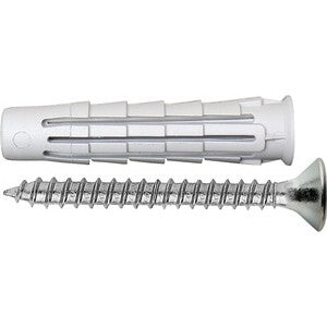 Elematic Tassello T6 Va 6X30 C/Vite Conf. 100 Pz- Itw Construction Products Italy- 1,0 Confezione