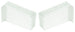 Bl Guscio Copertura Plastica Dx Sx Bianco 2 Pz- 6,0 Blister