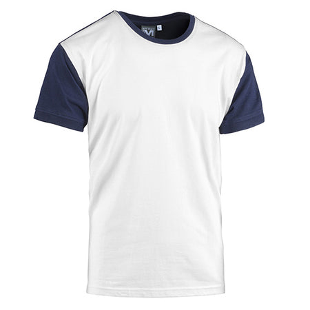 T-Shirt College Bianco/Blu Navy Mis. Xl- 10,0 Pz