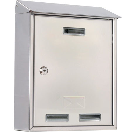 Cassetta Postale C/Tetto 3100X Inox 25X10X30 Cm- 1,0 Pz