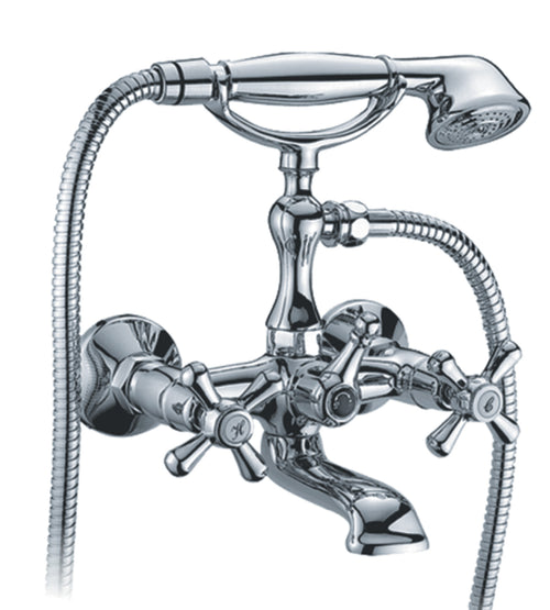 Serie Sofia Gruppo Vasca Croce Cromo- Rubinetterie Associate- 1,0 Pz