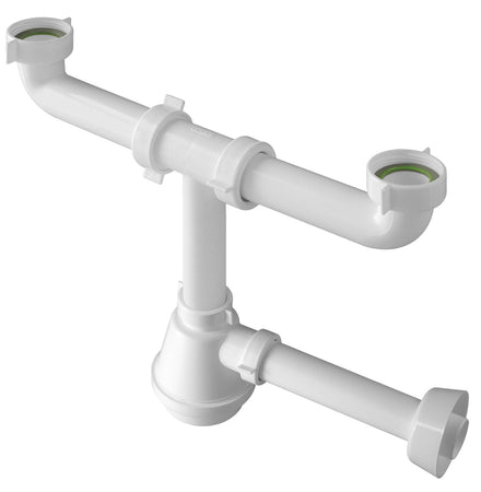 Bl Sifone A Bottiglia Per Lavello 2 Vie Gr.1.1/2- 2,0 Blister