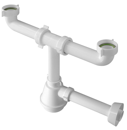 Bl Sifone A Bottiglia Per Lavello 2 Vie Gr.1.1/2- 2,0 Blister