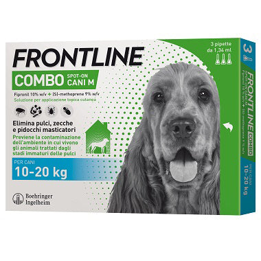 Frontline Combo 10-20 Kg Cani Medi 3 Pipette- Frontline- 1,0 Pz
