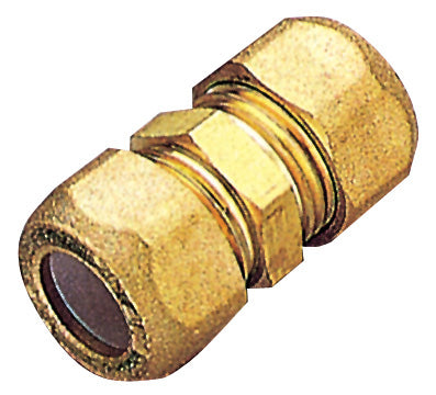 Pl Raccordo Ottone Diritto Doppio Bicono 10- Tiemme- 6,0 Pz