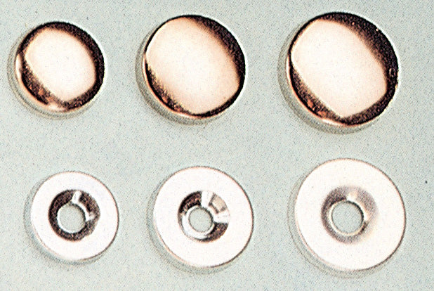 Sc Borchia Coprivite Ottone Lucido 14 Mm Da 12 Pz- 5,0 Pz