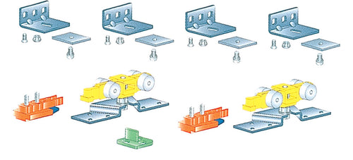 Kit Accessori Per Binario Alluminio 80 Kg- 1,0 Confezione