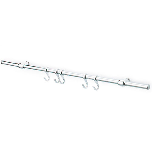 Kit Sottopensile Con Ganci Nichel Satinato 90 Cm- 1,0 Pz