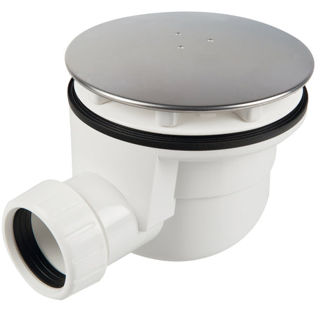 Piletta Sifoide Doccia D 90 Mm Coperchio Inox 120 Mm- 1,0 Pz