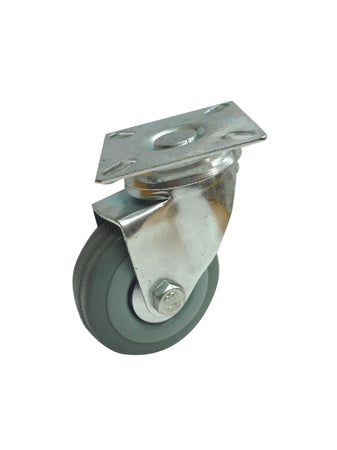 Bl Ruota Gommata Con Piastra D.50 Mm 2 Pz- 4,0 Blister