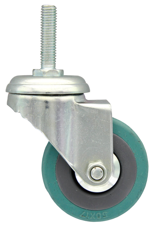 Bl Ruota Gommata Con Perno 50 Mm Da 2 Pz- 4,0 Blister