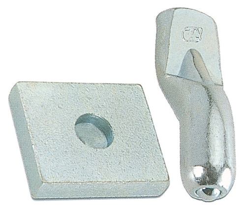 Bs Piastra Con Perno Per Cardine D 20 Mm Acc Zin- Combi Arialdo- 5,0 Bs