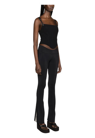 Palm Angels Leggings Donna svasati a righe da donna