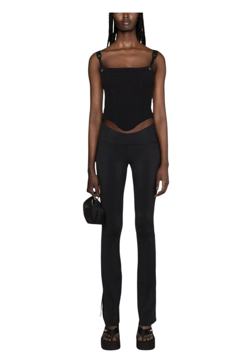 Palm Angels Leggings Donna svasati a righe da donna