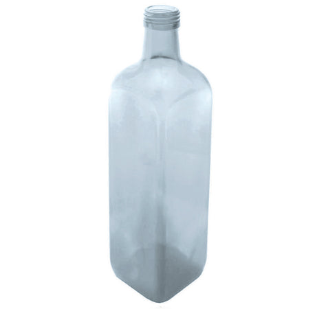 Bottiglia Marasca In Vetro Quadra Per Olio Trasparente- - Capacitãe Lt.0,50 - Tappo 31,5 - 30 Pezzi