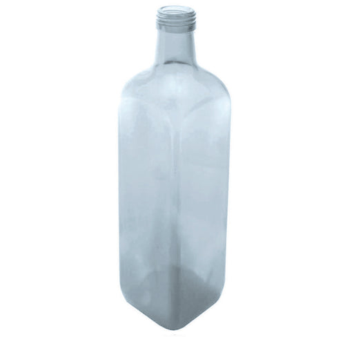 Bottiglia Marasca In Vetro Quadra Per Olio Trasparente- - Capacitãe Lt.0,50 - Tappo 31,5 - 30 Pezzi