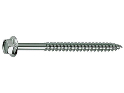 Vite Tirafondi Per Legno Testa Esagono- - Ø Mm.6X150 - 100 Pezzi Ambrovit