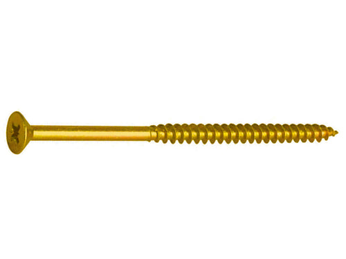 Vite Truciolare Tsp Cava Pz Parzialmente Filettata In Acciaio Ottonato- - Ø Mm.4,0X60 - 200 Pezzi Ambrovit