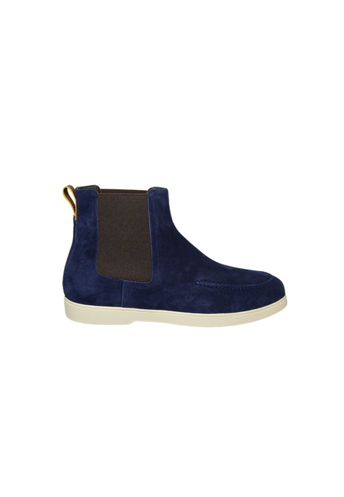 MOORER VERONA Scarpe Uomo Moorer Verona Stivaletto scamosciato blu da uomo