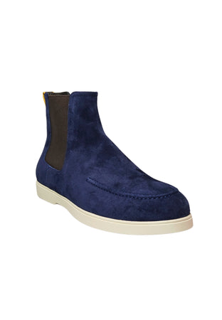 MOORER VERONA Scarpe Uomo Moorer Verona Stivaletto scamosciato blu da uomo