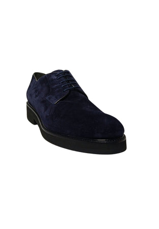 MOORER VERONA Scarpe Uomo Moorer Verona Scarpe stringate eleganti scamosciate blu da uomo