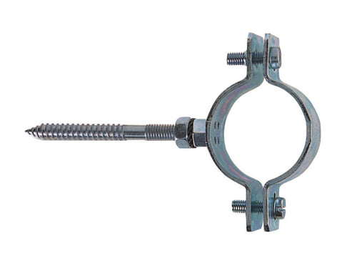 Collare Pesante In Acciaio Zincato Per Tubi Cpt- - 2 P/Tubi Ø Mm.57/61 Tassello Ø Mm.10 - 10 Pezzi Fischer