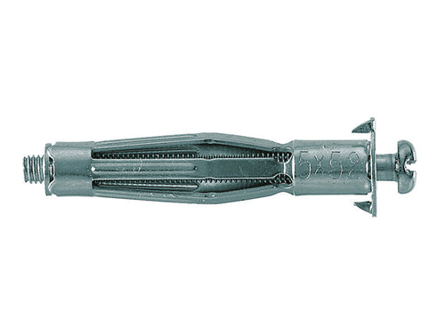 Tassello In Metallo Zincato Hm - S Per Cartongesso- - Ø Foro Mm.10X71 Vite Mm.5X71 - 50 Pezzi Fischer