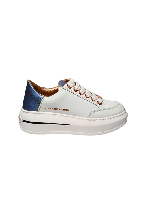 ALEXANDER SMITH Scarpe Donna Alexander Smith Lancaster Woman-White Dark Azure da donna