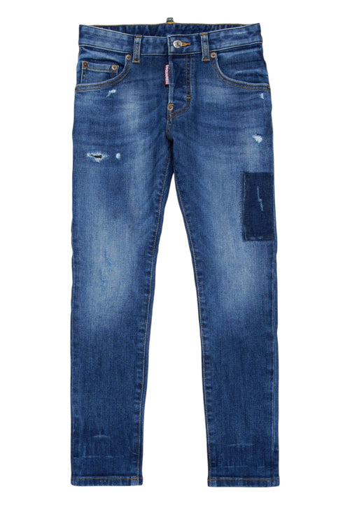 DSQUARED2 Jeans Bambino Dsquared2 Skater con strappi da bambino