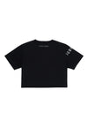 DSQUARED2 T-shirt Bambina Dsquared2 Icon cropped glitter da bambino