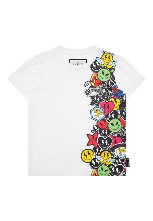 Philipp Plein T-shirt Bambino unisex round neck ss smile da bambino