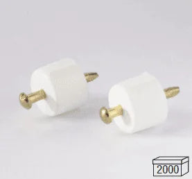 Sc Reggipiano Con Chiodo Sfilabile Bianco 12 Pz- 5,0 Pz