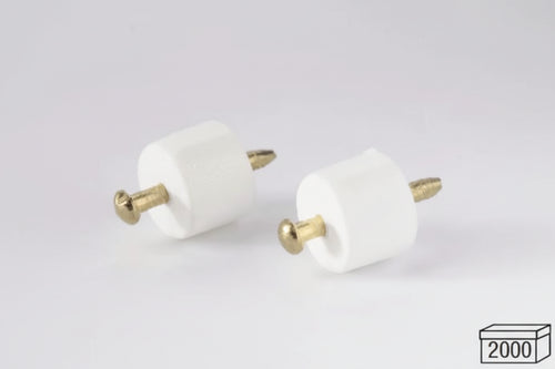 Sc Reggipiano Con Chiodo Sfilabile Bianco 12 Pz- 5,0 Pz