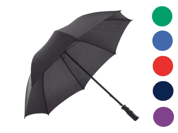 Ombrello Lungo Automatico 8 Stecche Tinta Unita- - Colori Assortiti - 3 Pezzi