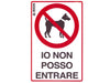 Cartello Io Non Posso Entrare- - Cm.20X30H. - 10 Pezzi