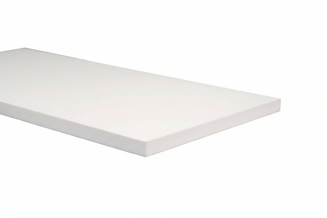 Mensola Squadrata Bianca 20X1,8X120 Cm- 5,0 Pz