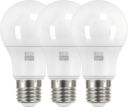 Ecolight Lampada A Led Goccia E27 3 Pz. Luce Naturale 12 W 10.00 Confezioni