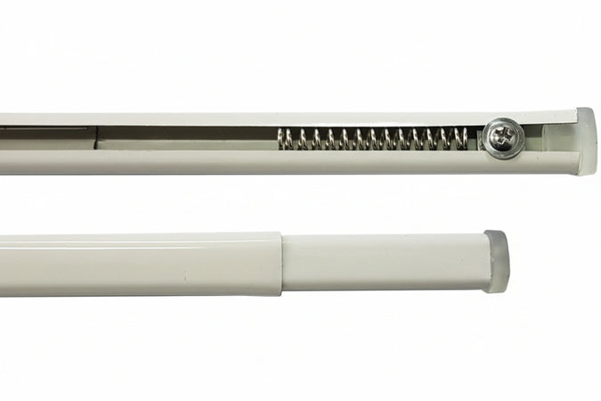 Scorritenda A Pressione Piatty Col. Bianco Cm. 87÷150 10.00 Pz