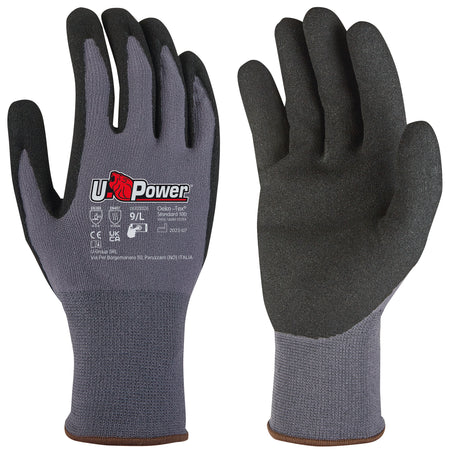 U-Power Guanti Da Lavoro Merengue In Nylon/Na2 Technology Col. Grigio/Nero Tg. 10 12.00 Paia