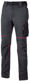 U-Power Pantalone World Lady Col. Grigio/Fucsia Mis. S