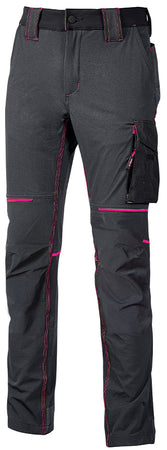 U-Power Pantalone World Lady Col. Grigio/Fucsia Mis. L
