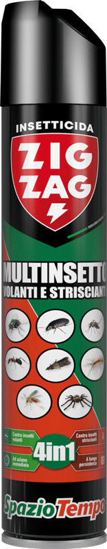 Zig Zag Insetticida Multinsetto Multiplus Volanti E Striscianti Spray Ml. 500
