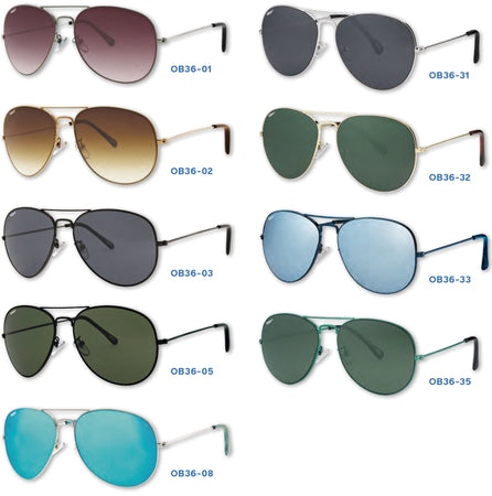 Zippo Assortimento Occhiali Da Sole 9 Paia + Espositore Obp-36B