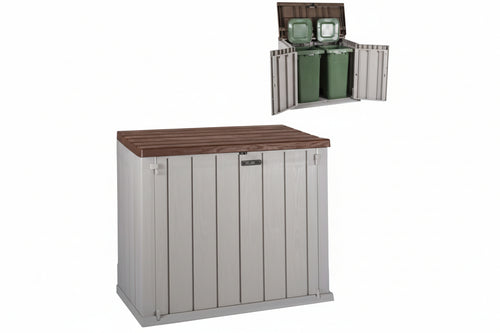 Baule Porta Attrezzi Stora Way Grigio Talpa/Marrone Art.087 Cm.129,5X74,5X111H. Toomax