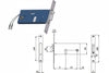 Elettroserratura Infilare Per Fasce Catenaccio E Scrocco Mm.64 H Mm.70 Interasse Mm.67 (788) Omec